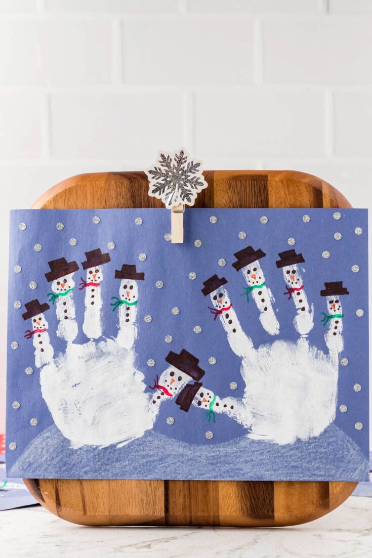 Image for Snowman Handprint Craft