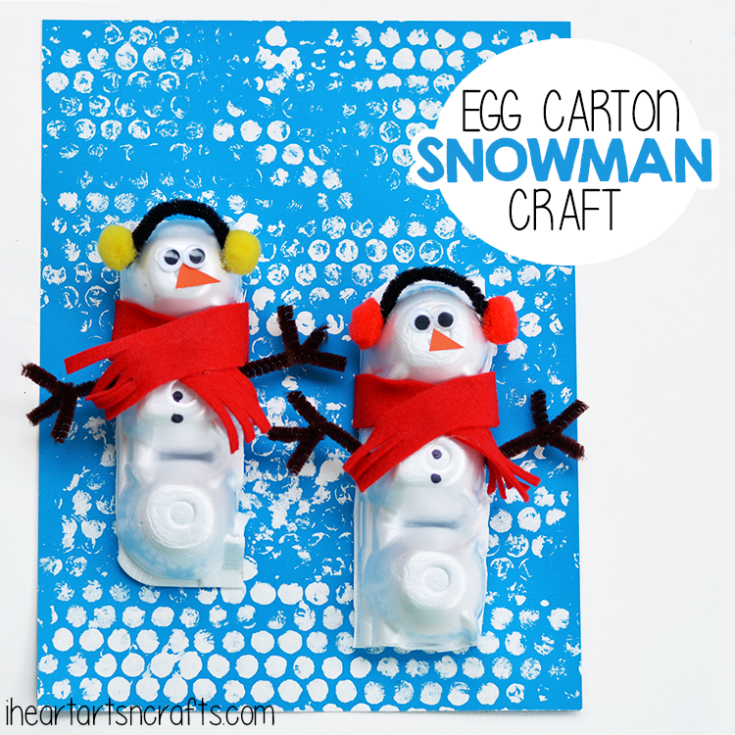 Image for Egg Carton Snowman Craft