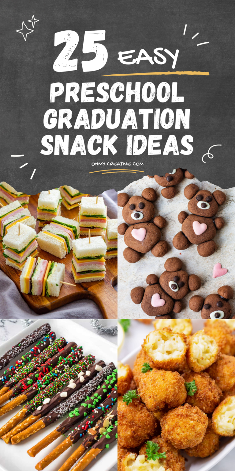 25 Easy Preschool Graduation Snack Ideas - Oh My Creative
