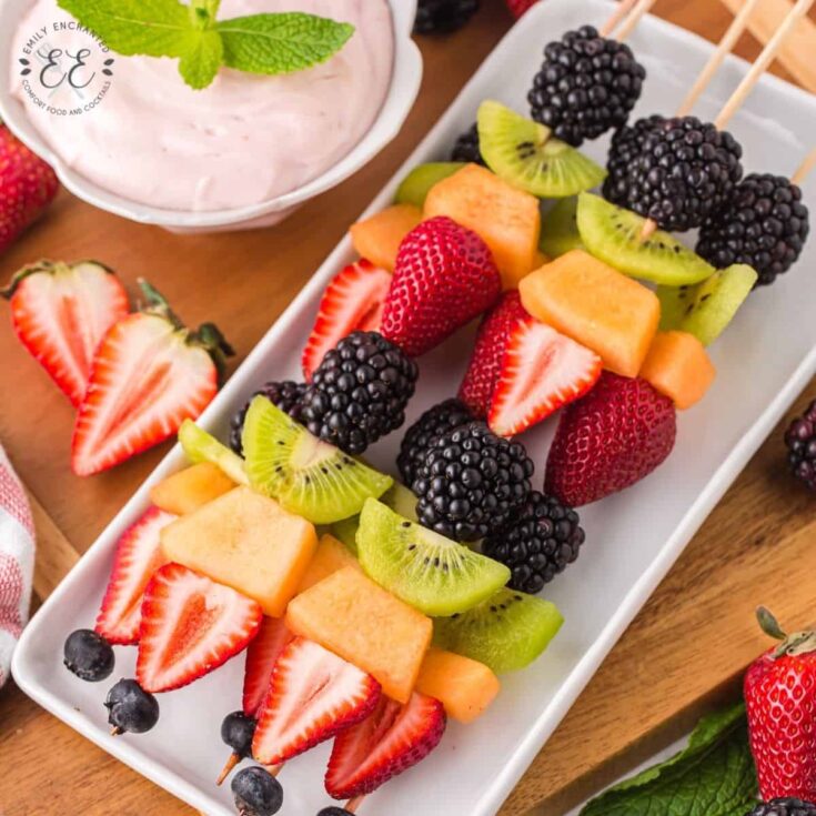 Image for Fruit Kabobs with Cream Cheese Dip