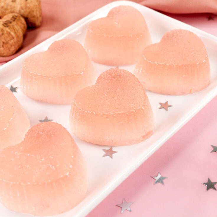 Image for Heart Pink Champagne Jello Shots
