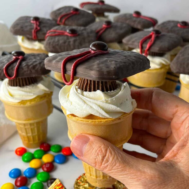 Image for Graduation Cap Ice Cream Cone