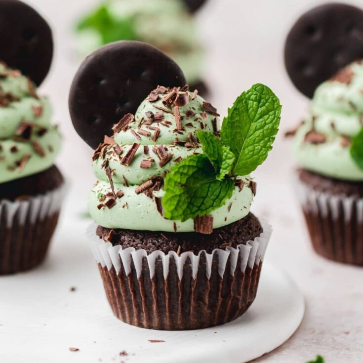 Image for Mint Chocolate Cupcakes Recipe 