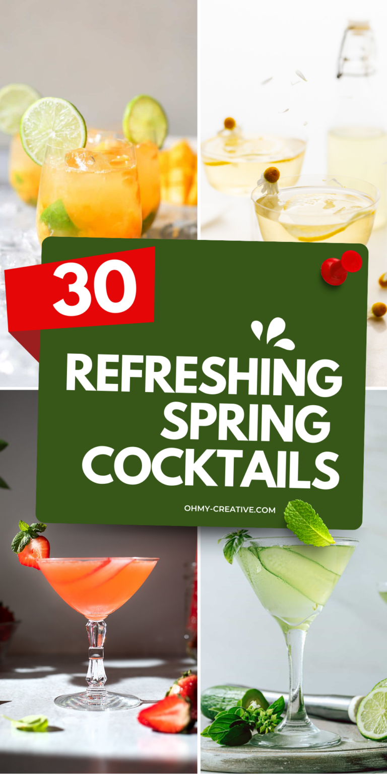30 Refreshing Spring Cocktails - Oh My Creative