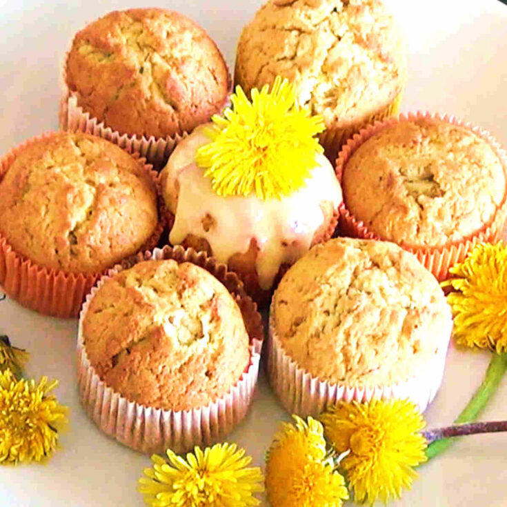 Image for Dandelion cupcakes with sunflower seeds