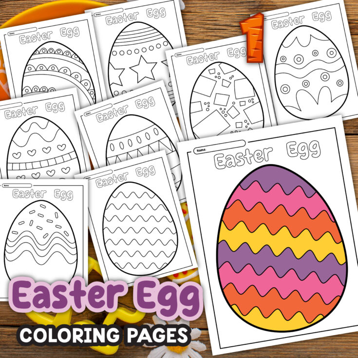 Image for Easter Egg Coloring Pages