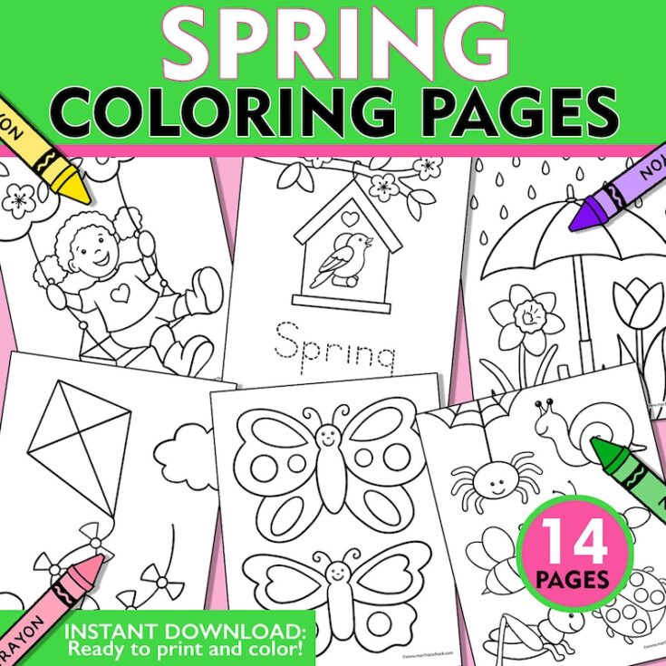 Image for Spring Coloring Pages