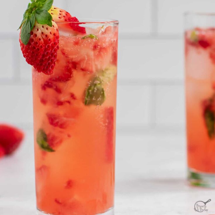 Image for Strawberry Basil Gin Cocktail