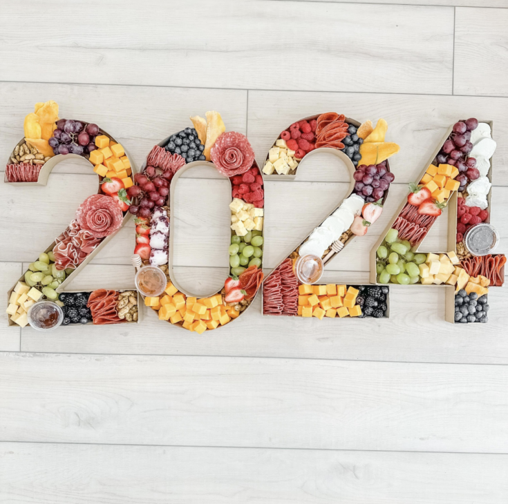 number year charcuterie board