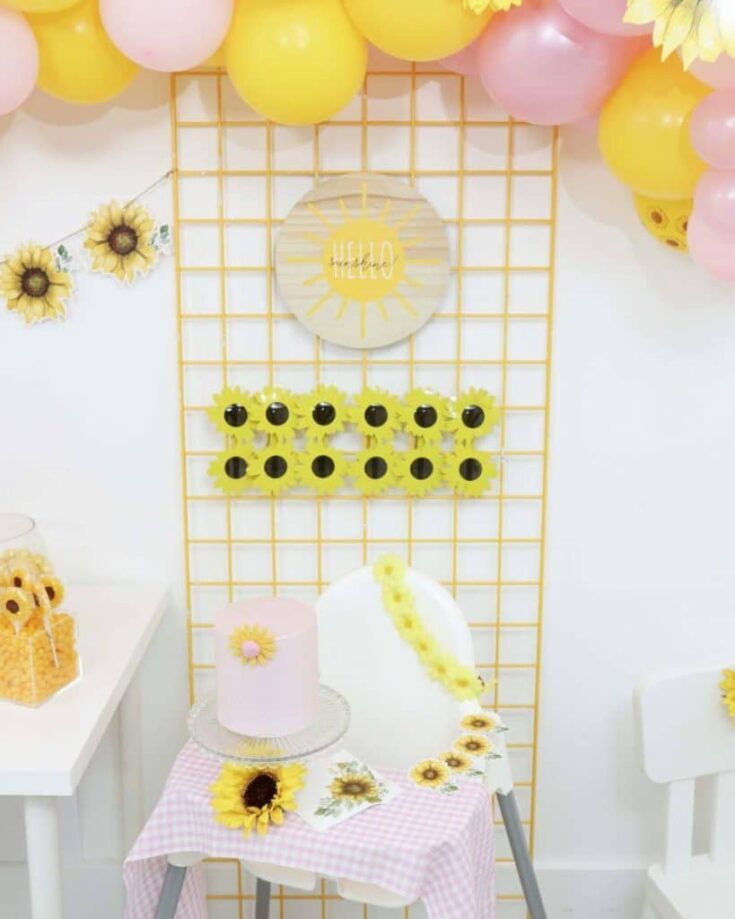 Image for Sweet Little Sunflower Birthday Party Inspiration