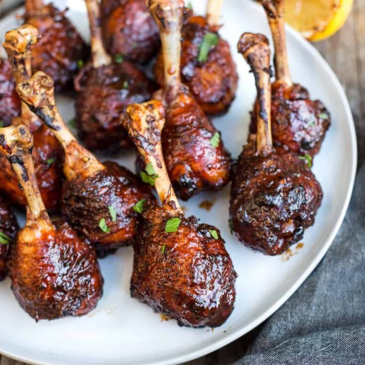 Image for Grilled Chicken Lollipops with Spicy BBQ Glaze