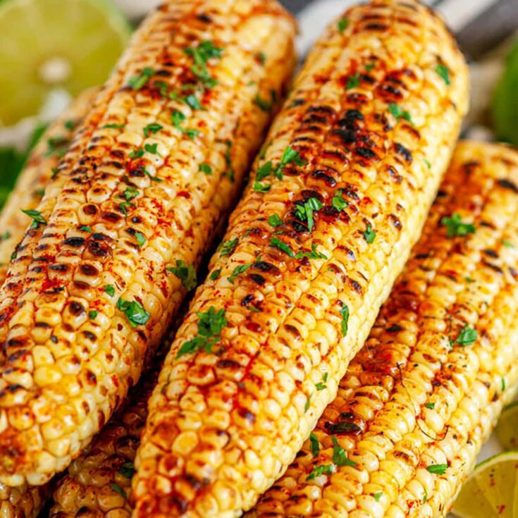 Image for Grilled Chili Lime Honey Butter Corn on the Cob