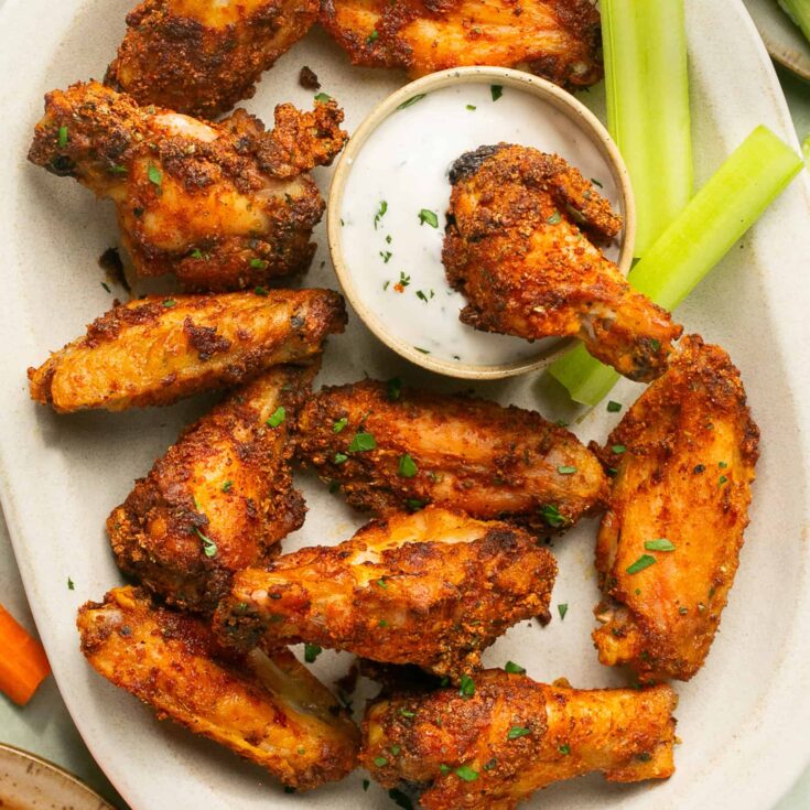 Image for Dry Rub Oven Baked Crispy Cajun Ranch Wings