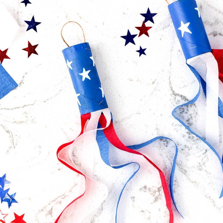 Image for Red, White, and Blue Windsock Craft