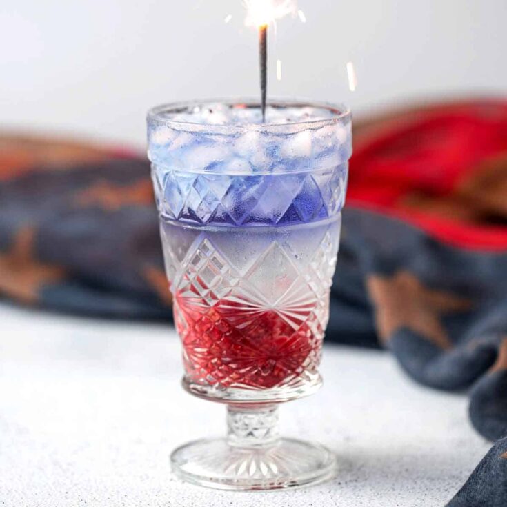 Image for Red White Blue Cocktail for 4th of July 'The 1776'