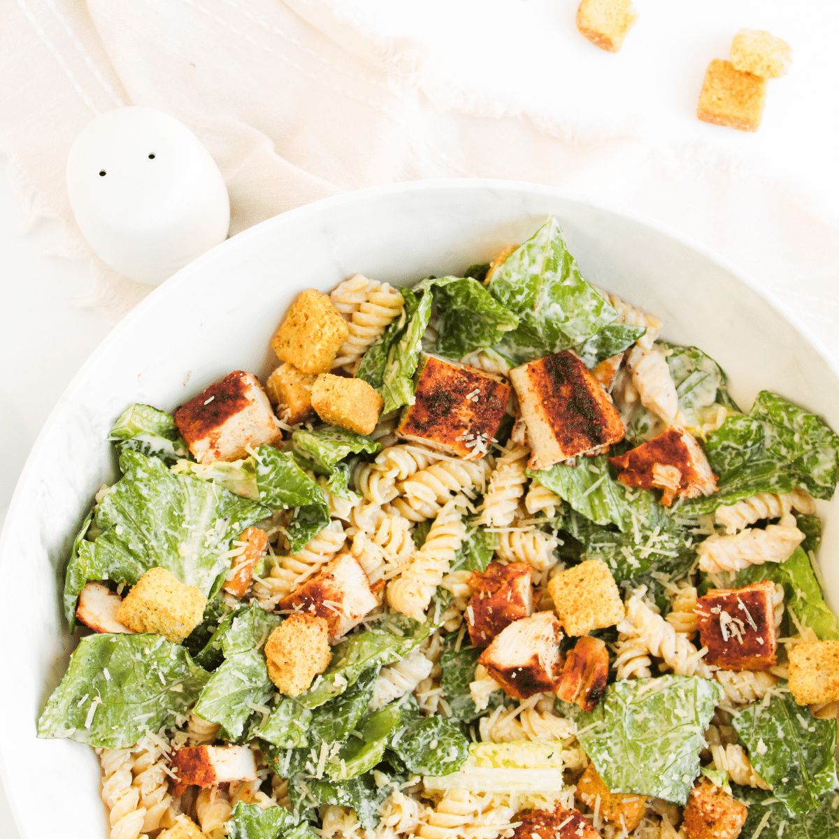 Image for Creamy Chicken Caesar Pasta Salad