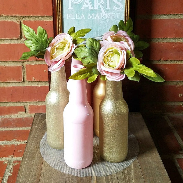 Image for Paint and Glitter Glass Bottles