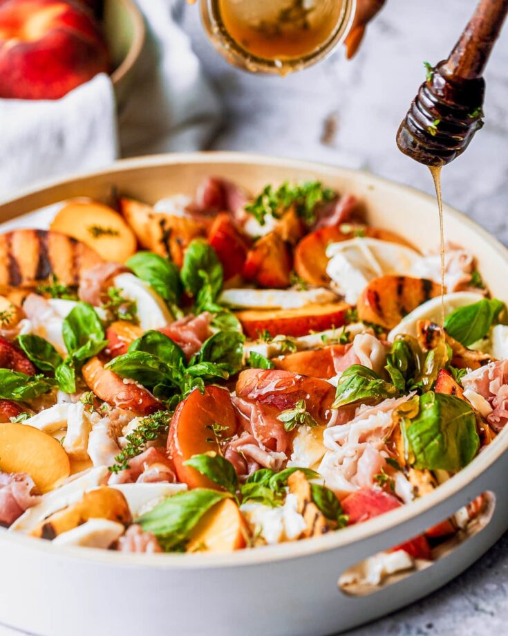Image for Grilled Peach Caprese Salad