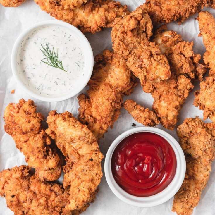 Image for Buttermilk Fried Chicken Tenders with Homemade Ranch