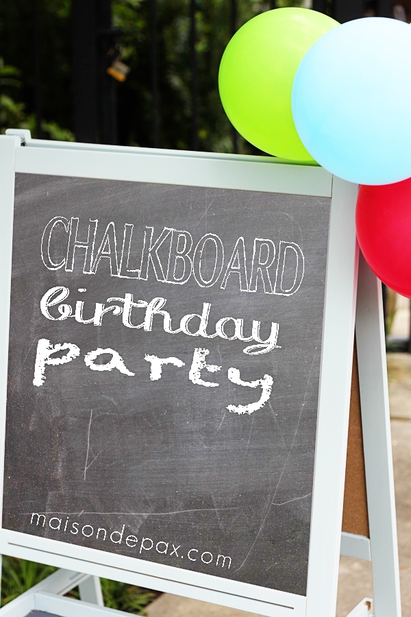 Image for Chalkboard Birthday Party Sign