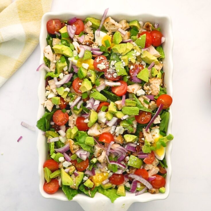 Image for Easy Cobb Salad Recipe with Easy Homemade Dressing