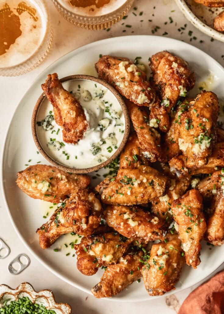 Image for The Crispiest Garlic Butter Chicken Wings 