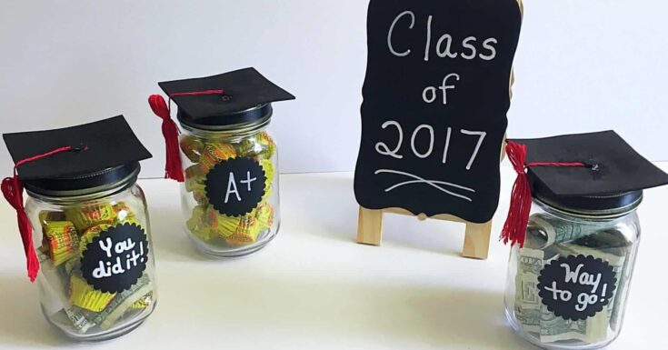 Image for DIY Graduation Cap Mason Jars