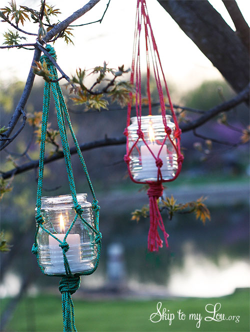 Image for Make Hanging Mason Jar Candle Holders 