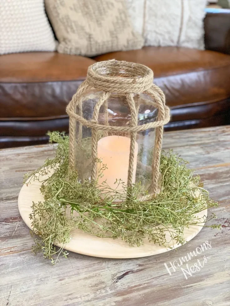 Image for Neutral DIY Repurposed Jar Lantern -