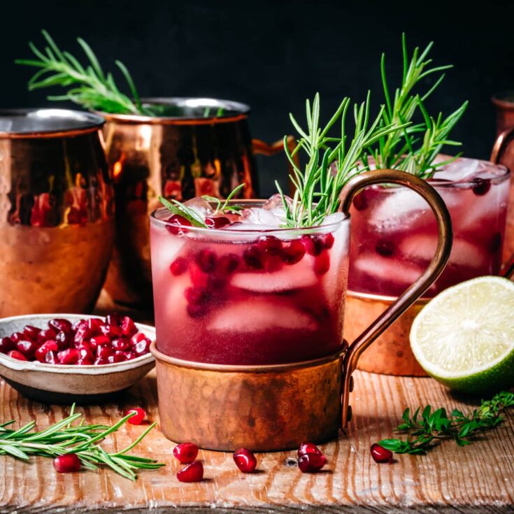 Image for Pomegranate Moscow Mule Cocktail