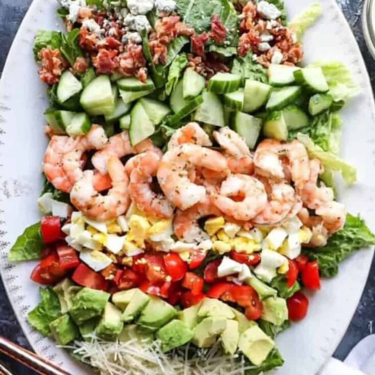 Image for Cobb Salad Recipe with Cilantro Lime Shrimp