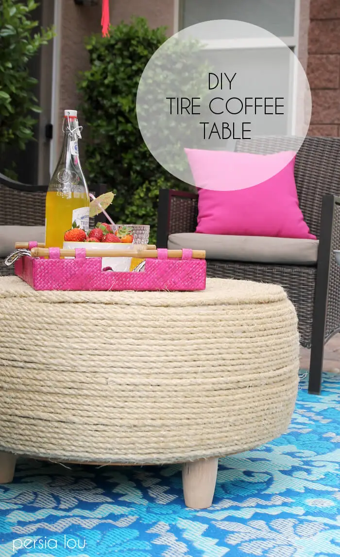 Image for DIY Recycled Tire Coffee Table