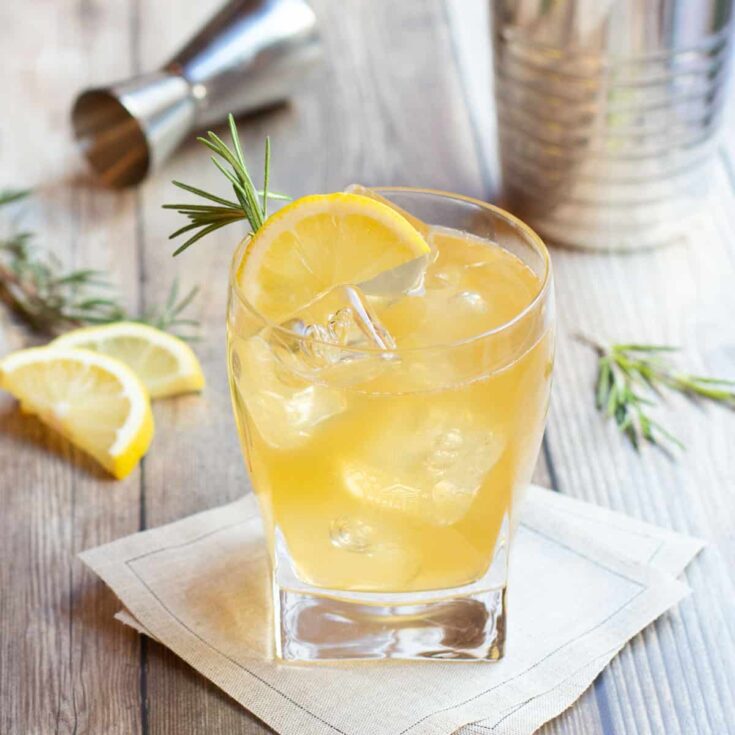 Image for Whiskey Lemon Cocktail with Ginger