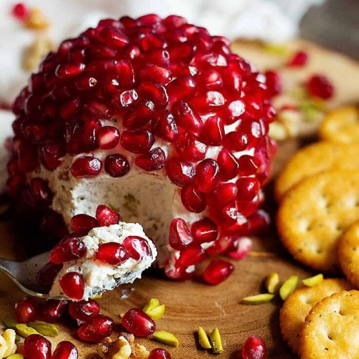 Image for Walnut Pomegranate Cheese Ball