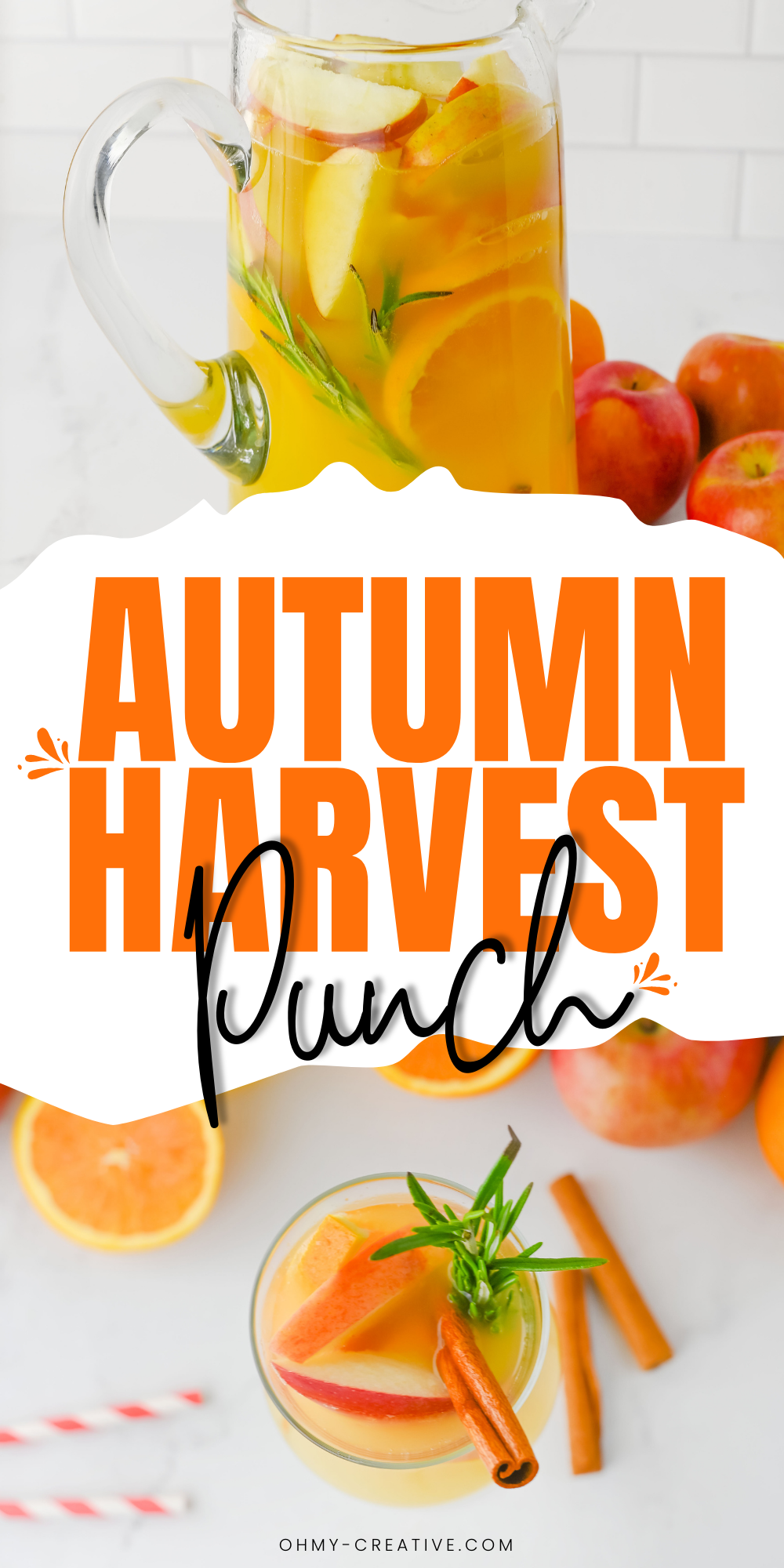 An image of the Autumn Harvest Punch recipe that is easy to make!