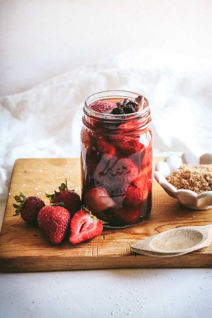 Image for Sweet + Salty Quick Pickled Strawberries