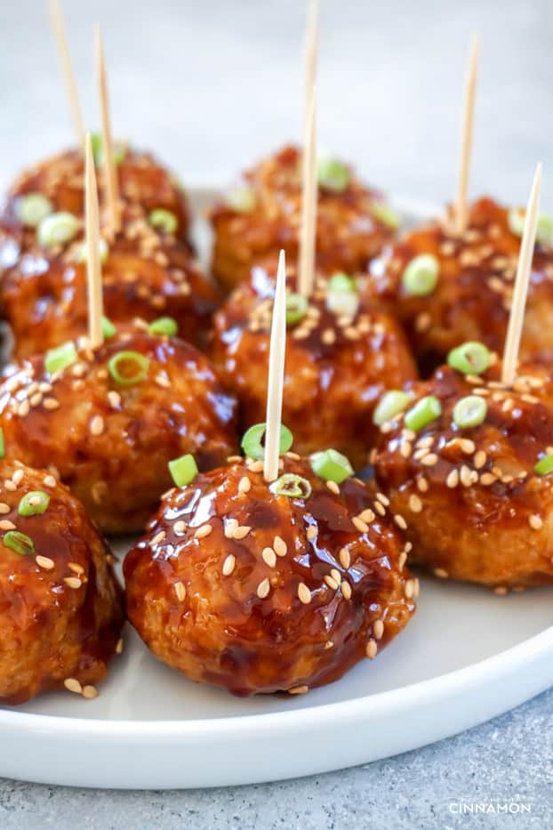Image for Asian Glazed Chicken Meatballs 
