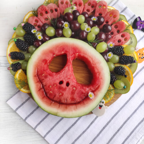 An image of Jack Skellington’s Fruity Nightmare Plate.