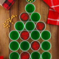 An image of Jello Shot Christmas Tree.