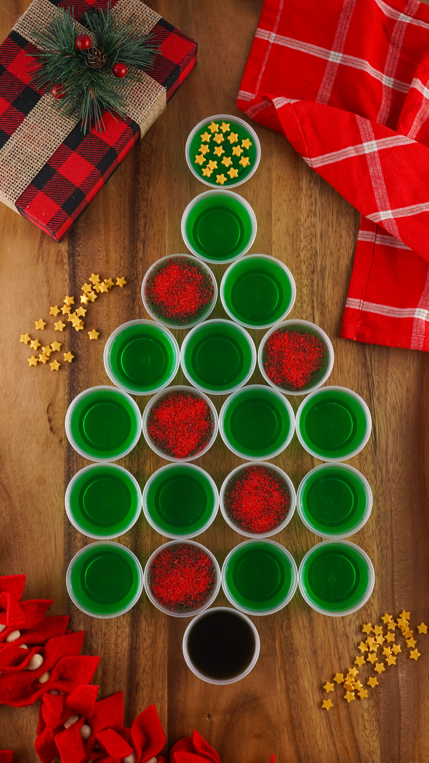 Jello Shot Christmas Tree