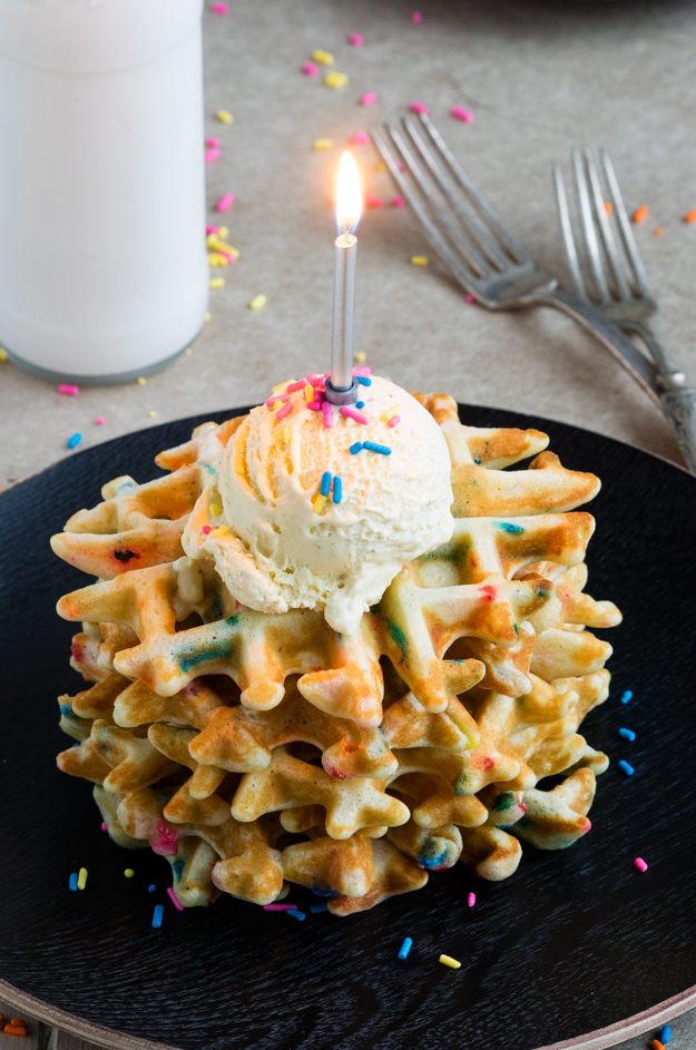 Image for Funfetti Waffles for a Special Birthday Breakfast
