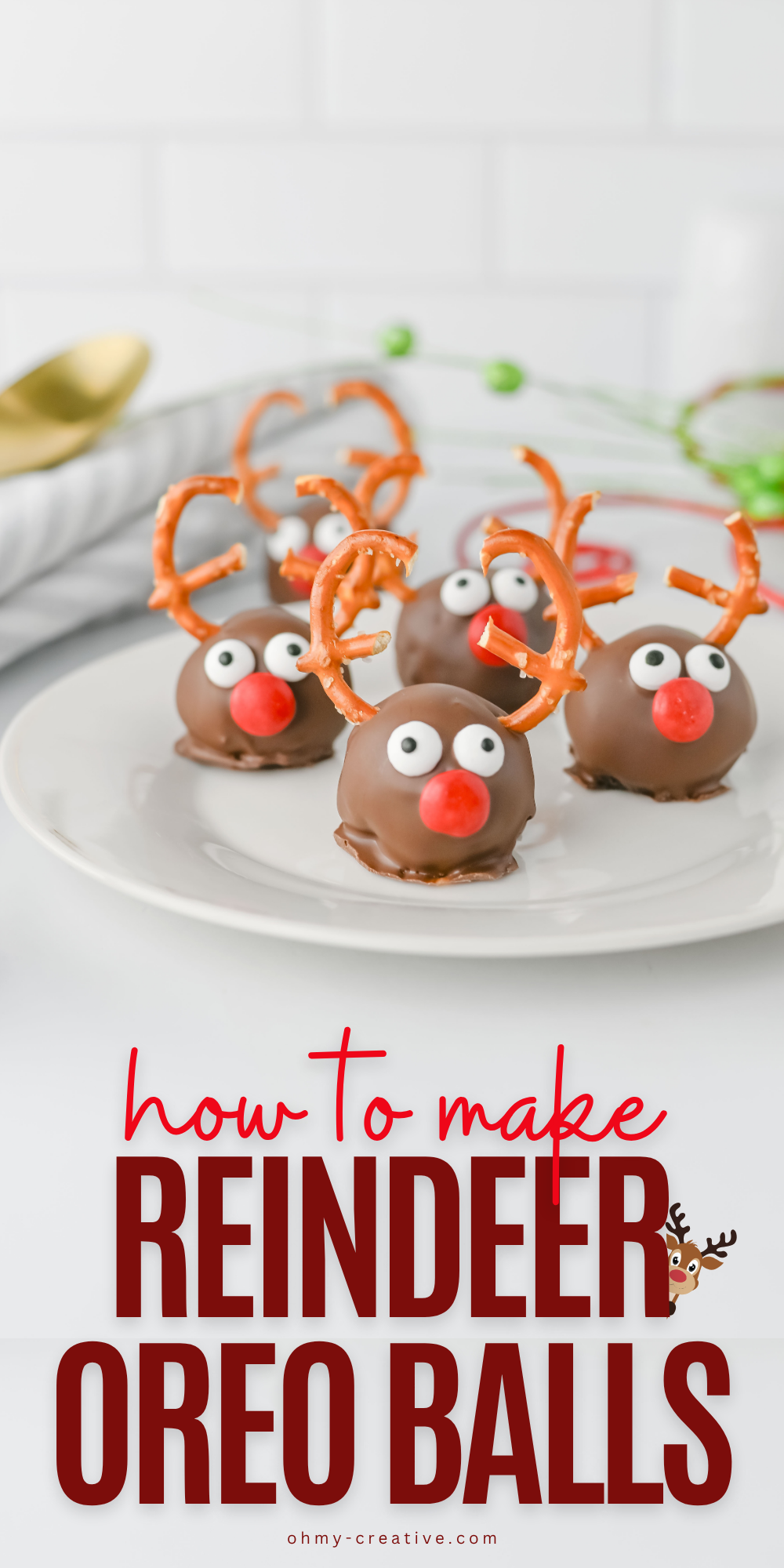 How to Make Reindeer Oreo Balls