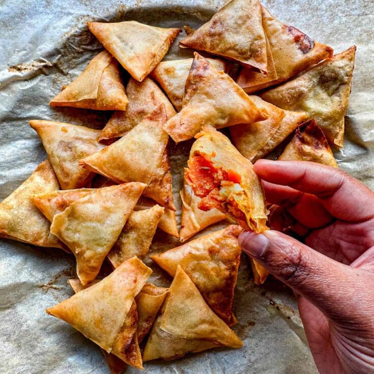 Image for Mini Sweet Potato Samosas with Spring Roll Sheets
