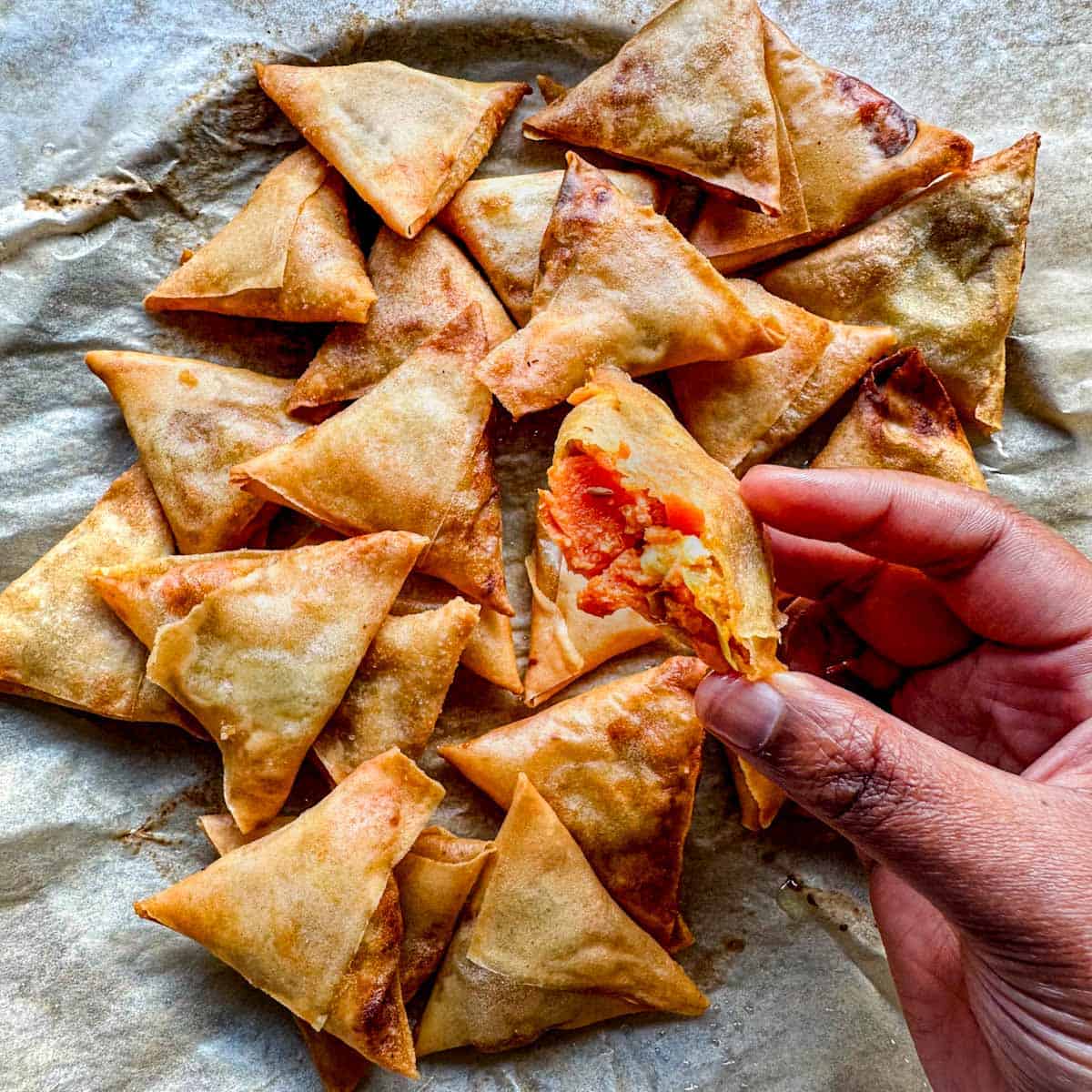 Image for Mini Sweet Potato Samosas with Spring Roll Sheets