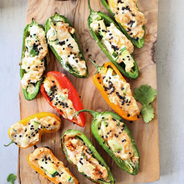 Image for Grilled Stuffed Jalapenos and Mini Sweet Peppers