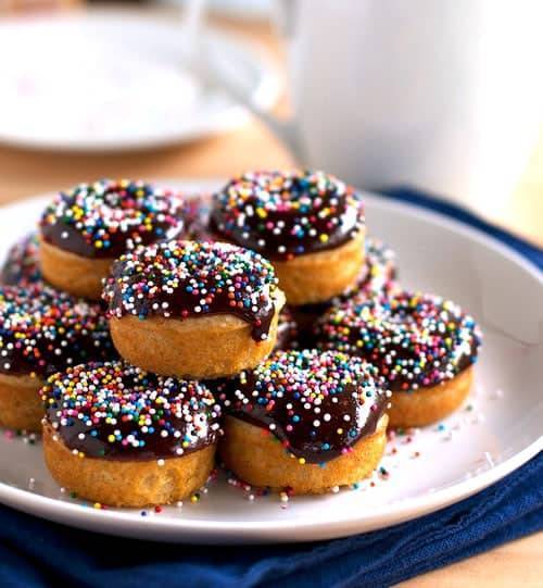 Image for Chocolate Glazed Baked Mini Donuts