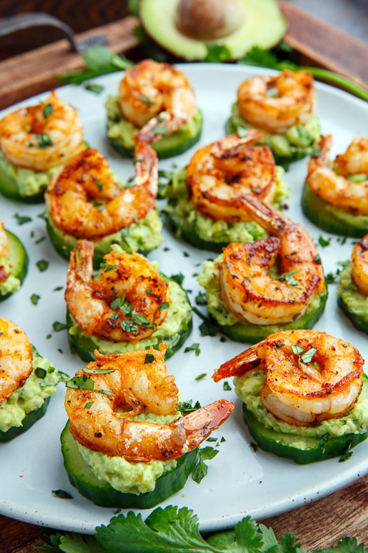 Image for Blackened Shrimp Avocado Cucumber Bites