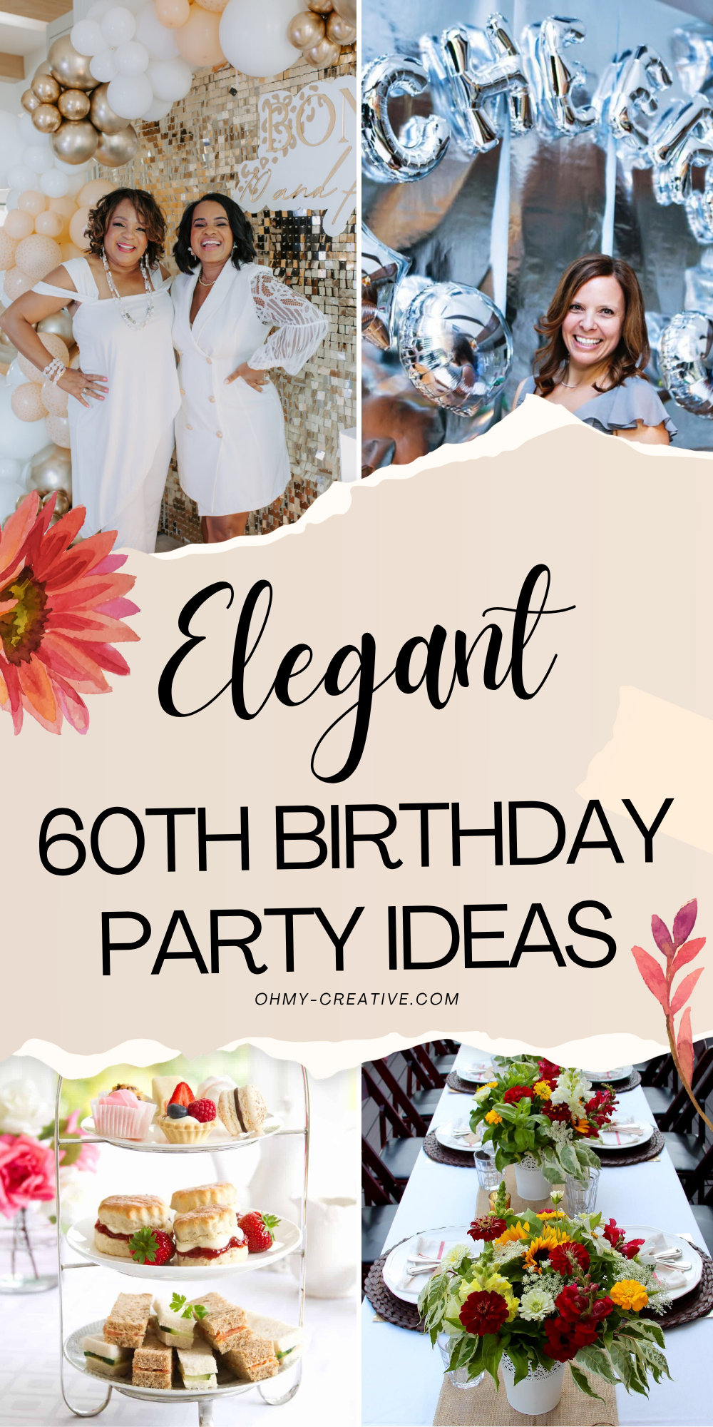 Elegant 60th Birthday Party Ideas