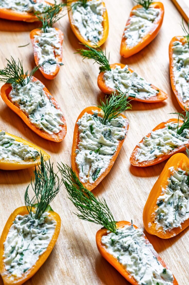 Image for Carrot-Shaped Stuffed Mini Peppers