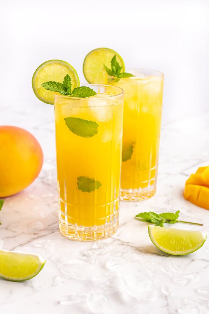 Image for Easy Mango Mocktail with Mint and Lime